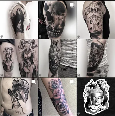 Gold Cat Tattoo And Piercing